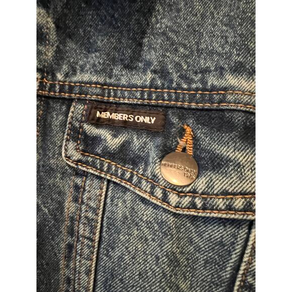 Space Jam x Members Only Looney Tunes Denim Jean Jacket M - Picture 6 of 8